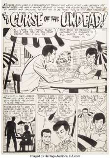 Mastroserio, Rocco - Rocco Mastroserio The Unseen #15 Complete 7-Page Story "The Curse of the Undead!" Original Art (Standard Comics/Pi... (Total: 7 Original Art)