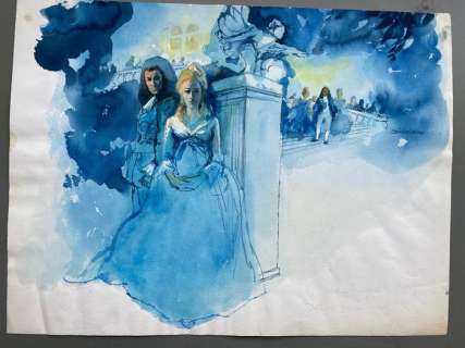 Wesseling, Jan | Wesseling, Jan - Origineel tekening in kleur - Belgische Libelle - De toorn van een koning | Catawiki