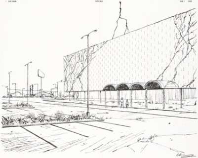 Chiang, Cliff - Cliff Chiang Paper Girls #7 Wraparound Cover Original Art (Image, 2016)....