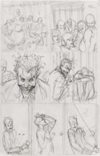 Bolland, Brian - Brian Bolland Batman: The Killing Joke Page 33 Preliminary Sketch Original Art (DC, 1988). ...