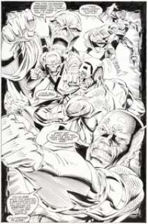 Hoover, Dave - Dave Hoover and Danny Bulanadi Captain America #437 Story Page 17 Original Art (Marvel, 1995)....