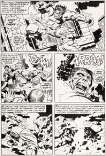 Kirby, Jack - Jack Kirby and Mike Royer The Eternals #16 Story Page 5 Hulk Original Art (Marvel, 1977)....
