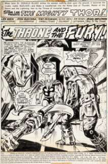 Buscema, John | John Buscema and Tony DeZuñiga Thor #249 Splash Page 1 Original Art (Marvel, 1976).... | Heritage