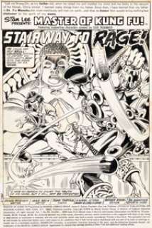 Zeck, Mike - Mike Zeck and John Tartaglione Master Of Kung Fu #69 Splash Page 1 Original Art (Marvel, 1978)....