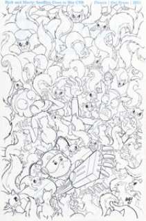 Tony Fleecs Rick and Morty Presents: Snuffles Goes to War #1 Oni Exclusive Cover C Original Art (Oni Press, 2021)....