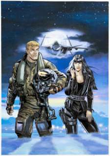 Gil Formosa Buck Danny, Night of the Spectre #54 Cover Original Art (Dupuis, 2015)....