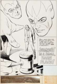 Gil Kane and John Celardo - Hawk & Dove #6 Splash Page 1 Original Art (DC, 1969)....