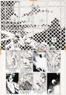 Frank Miller and Klaus Janson - Batman: The Dark Knight Returns #1 Story Page 17 Original Art (DC, 1986)....