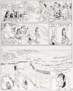 Albert Uderzo - Asterix in Corsica #20 Story Page 38 Original Art (Dargaud, 1973).