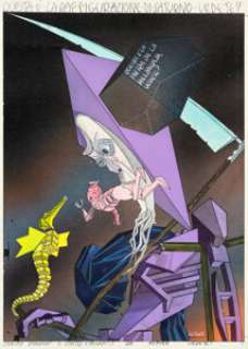 Silvio Cadelo - Frizzer #2 Saturno Illustration Original Art (Primo Carnera Editore, 1985).