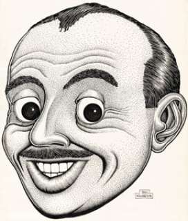 Basil Wolverton - Mel Blanc Illustration Original Art (undated). | Heritage