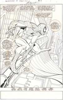 Alex Saviuk and Rob Stull The Adventures of Spider-Man #7 Splash Page 1 Original Art (Marvel, 1996).
