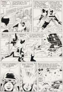 Jack Kirby and Paul Reinman The X-Men #2 Story Page 3 Original Art (Marvel, 1963).