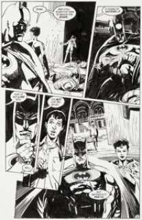 Jim Aparo and Bill Sienkiewicz Batman #534 Story Page 12 Original Art (DC, 1996).