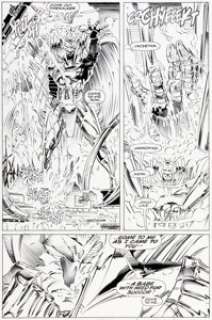 Andy Kubert and Mark Pennington X-Men #15 Story Page 21 Original Art (Marvel, 1992).