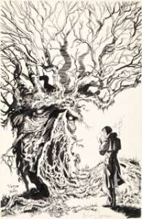 Rick Veitch and Tom Yeates Swamp Thing #70 Cover Original Art (DC, 1988).