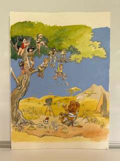 Maltaite | Maltaite, Éric - Dessin original couleur - 4ème de couverture du T1 de Carmen Lamour - Kongo | Catawiki