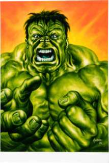 2016 Upper Deck Marvel Masterpieces Canvas High Series Subset #93 Hulk - Original Trading Card Artwork by Joe Jusko | Heritage