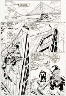 Mark Bagley and Sam de la Rosa Venom: Lethal Protector #3 Story Page 7 Original Art (Marvel, 1993).