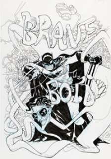 Riley Rossmo Batman: Urban Legends #15 Plastic Man Variant Cover Original Art (DC, 2022).