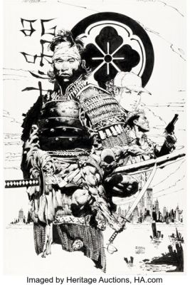 David Finch and Joe Weems No Honor #1 Variant Cover Original Art (Image, 2001).