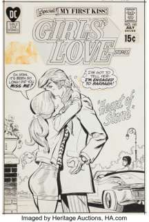 Art Saaf (attributed) Girls‘ Love Stories #160 Cover Original Art (DC, 1971).