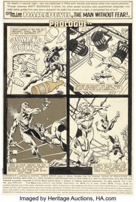 Frank Miller and Klaus Janson Daredevil #159 Bullseye Story Page 1 Original Art (Marvel, 1979). | Heritage