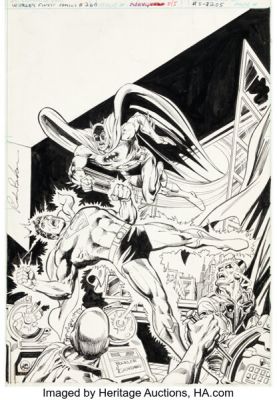 Rich Buckler and Dick Giordano World‘s Finest Comics #260 Cover Original Art (DC, 1979).