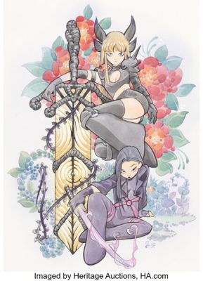 Peach Momoko X-Men #1 (301) Magik and Psylocke Variant Cover Original Art (Marvel, 2024). (Total: 2 Items) | Heritage