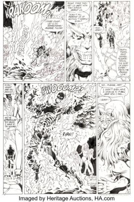 Erik Larsen and Dell Barras Teen Titans Spotlight #15 Story Page 16 Original Art (DC, 1987). | Heritage