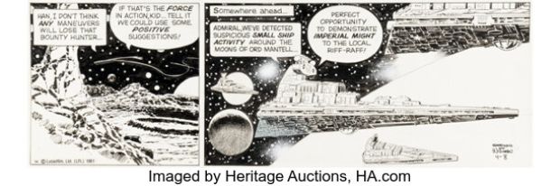 Al Williamson Star Wars Daily Comic Strip Original Art dated 4-8-81 (LA Times Syndicate, 1981). | Heritage