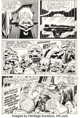 Jack Kirby and Vince Colletta Forever People #4 Story Page 19 Original Art (DC, 1971). | Heritage