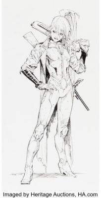 Jerome Opeña Marvel Zombies #1 Elsa Bloodstone Variant Cover Original Art (Marvel, 2015).