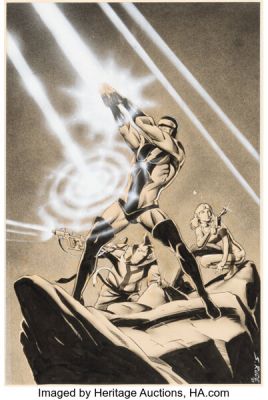 Steve Rude Nexus #1 Poster illustration Original Art (Capital Comics, 1981). | Heritage