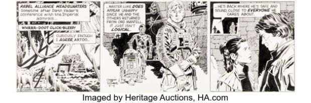 Al Williamson Star Wars Daily Comic Strip Original Art dated 5-4-81 (LA Times Syndicate, 1981). | Heritage