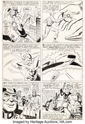 Jack Kirby, Don Heck, and Mike Esposito The Avengers #15 Story Page 8 Original Art (Marvel, 1965). | Heritage