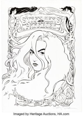 Terry Moore Strangers in Paradise #5 Cover Original Art (Abstract Studio, 1995).