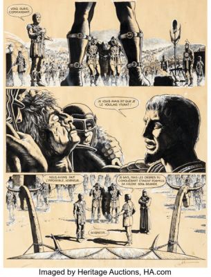 Jean-Claude Gal Les Armées du Conquérant Story Page Original Art (Les Humanoïdes Associés, 1977).