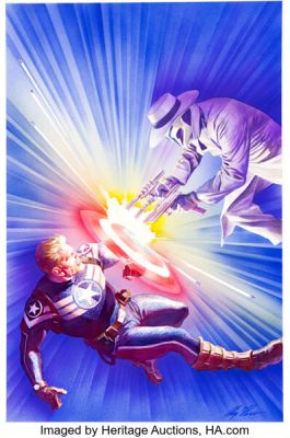 Alex Ross Captain America #18 (722) Cover Original Art (Marvel, 2020). | Heritage