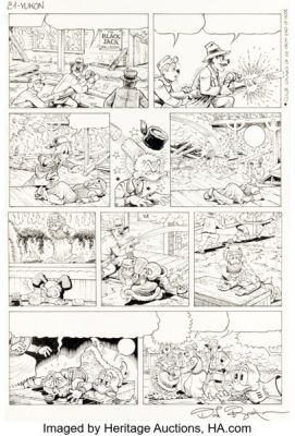 Don Rosa Walt Disney Giant #1 Uncle Scrooge Story Page 21 Original Art (Gladstone, 1995). (Total: 2 Items) | Heritage