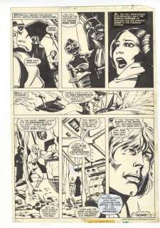 Star Wars #2 Pg 7 Howard Chaykin Original Comic Art Vader Luke Leia