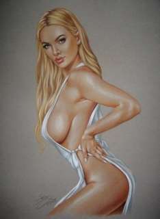 Sly | Sly - Original drawing in colour - Nude women - Size: 31 x 42 cm. - (2023) | Catawiki