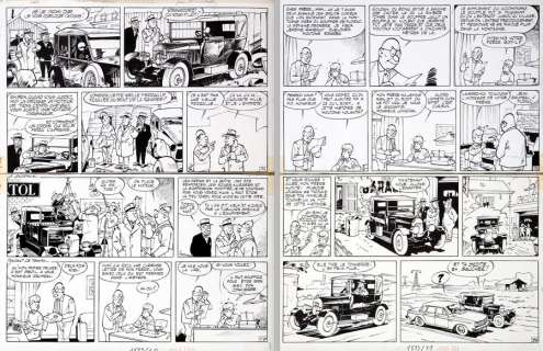 Tillieux | Gil Jourdan, ensemble de deux planches… | Millon