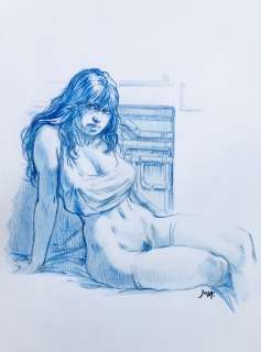 Andrea Jula - 1 Original colour drawing - Druuna | Catawiki