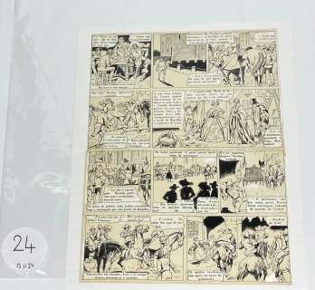 « Alain La Foudre ». + André Galland (2 planches) Encre de Chine… | misc / divers