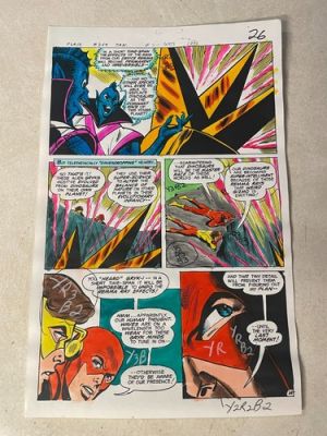 FLASH #269 ART original comic color guide KID FLASH 1979 ALIENS RAY DINOSAURS | eBay US (Buy It Now)