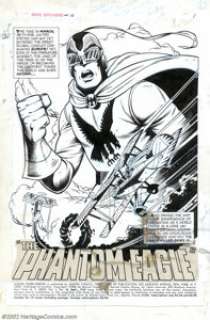 Herb Trimpe - Original Art for Marvel Super-Heroes #16, Complete 20-page Story, "The Phantom Eagle" - | Heritage