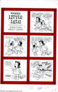 John Stanley and Irving Tripp - Original Art for Marge‘s Little Lulu, Complete 3-page Story, "Something About -