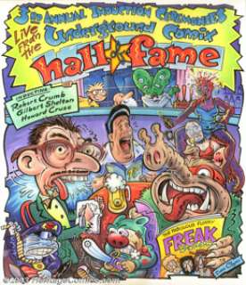 Dan Clyne - Original Poster Art Illustration for the Underground Comix Hall of Fame (Bucktown Publishing, 1993). -