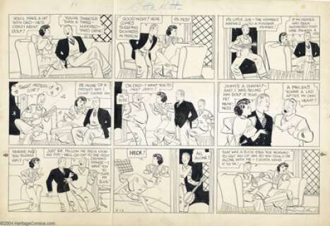 Paul Robinson - Original Art for Etta Kett Sunday dated 6-16-35 (King Features Syndicate, Inc., 1935). Paul -